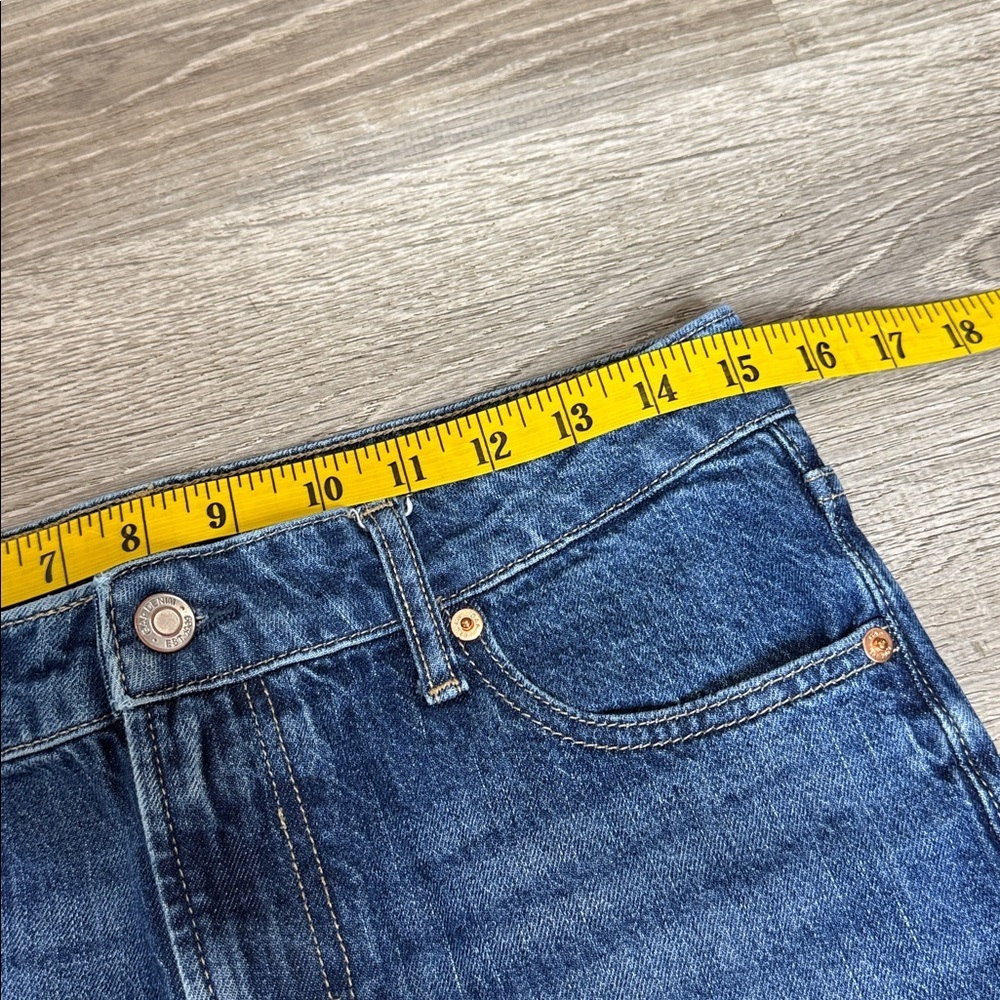 GAP Denim High Rise Universal Slim Boyfriend Ankle Jeans Blue Sz 4/27 - Picture 7 of 12